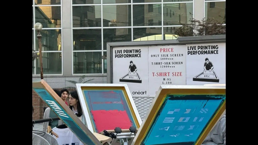 구미래 FLEA MARKET 라이브 프린팅 현장