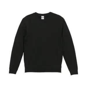 United Athle 55044 クルーネック スウェット（裏パイル） ブラック 商品カット
