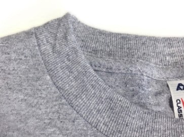 ユニセックス ヘビーウェイト コットンTシャツ 衿の伸び防止テープ