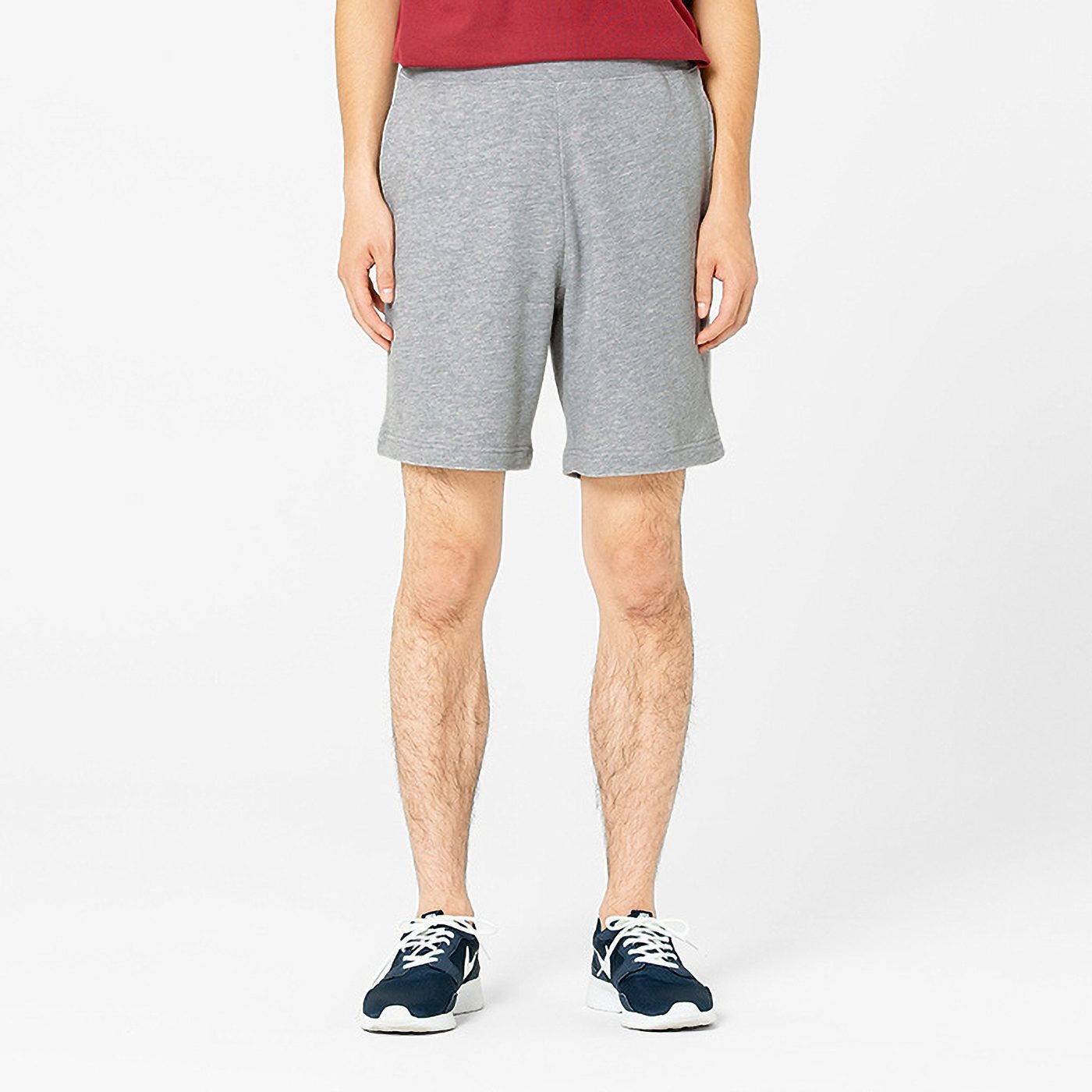 Cotton French terry shorts wearing shot 1