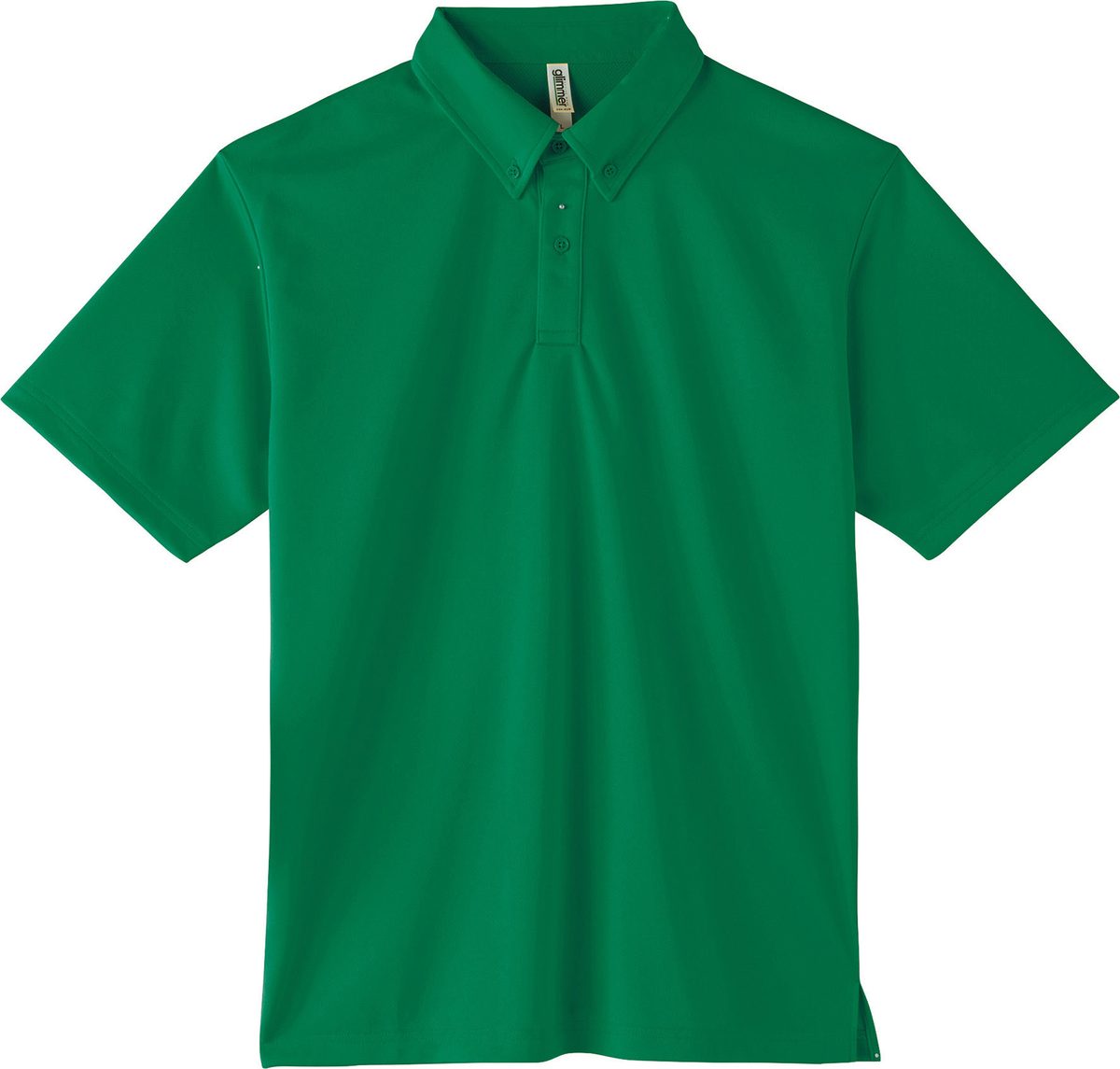 00313-ABN Dry button-down polo shirt Green